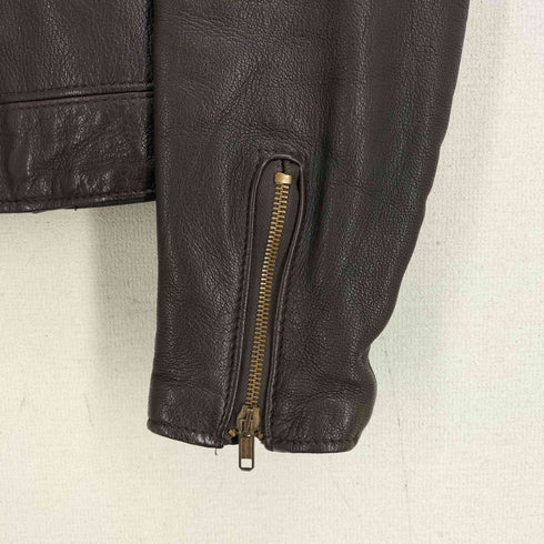 ショット Schott 80-90S USA製 TALON ジップ シングル レザー ライダースジャケット メンズ import:M