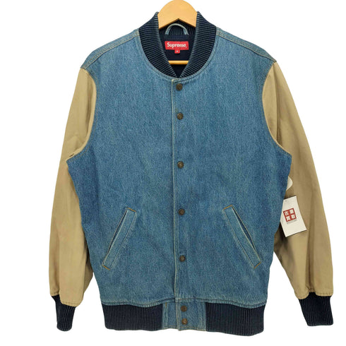 シュプリーム Supreme denim twill varsity jacket メンズ M