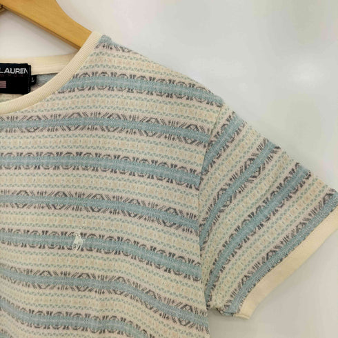 ポロスポーツラルフローレン POLO SPORT RALPH LAUREN ボーダー ポニー刺繍 Tシャツ レディース import:L