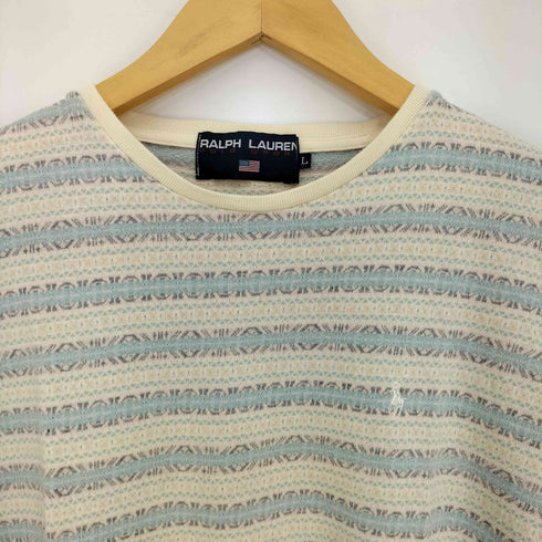 ポロスポーツラルフローレン POLO SPORT RALPH LAUREN ボーダー ポニー刺繍 Tシャツ レディース import:L