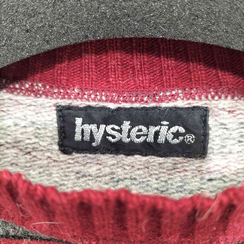 ヒステリック HYSTERIC ボーダーニットセーター メンズ free