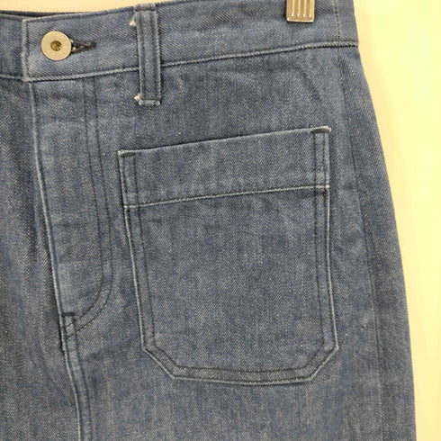 マカフィー MACPHEE 前スリットデニムタイトスカート レディース 36