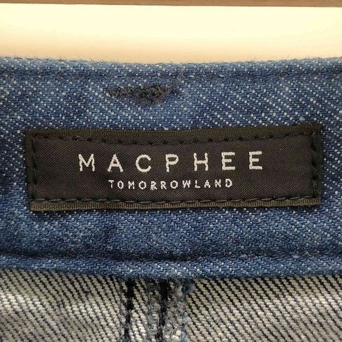 マカフィー MACPHEE 前スリットデニムタイトスカート レディース 36