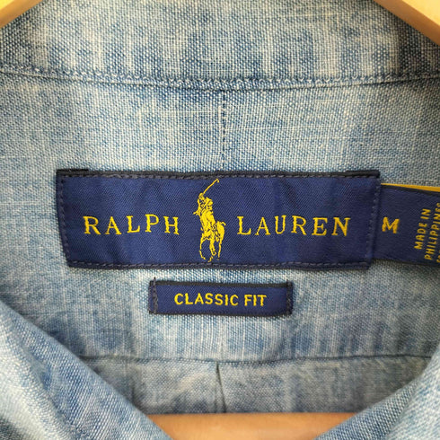 ラルフローレン RALPH LAUREN CLASSIC FIT ポニー刺繍 ボタンダウンシャツ メンズ import:M