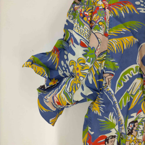 サンサーフ SUN SURF ハワインアンブリッジ レーヨンアロハシャツ メンズ JPN:S