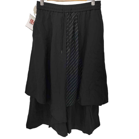 Manfinity レイヤード生地切替 ワイドパンツ メンズ JPN:M