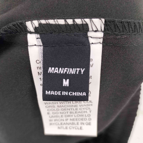 Manfinity レイヤード生地切替 ワイドパンツ メンズ JPN:M