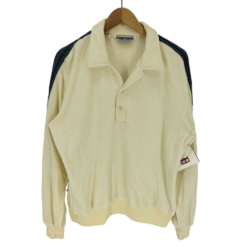 ケニントン kennington 70-80S CHEMISE ケーブル アームライン タオル地 スキッパー ポロ シャツ メンズ import:L