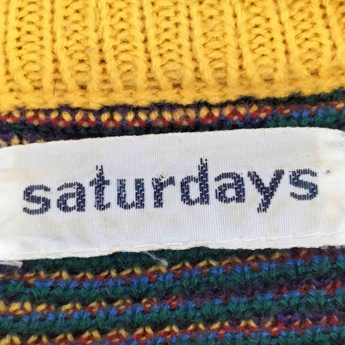 saturdays マルチカラー カーディガン メンズ JPN:S