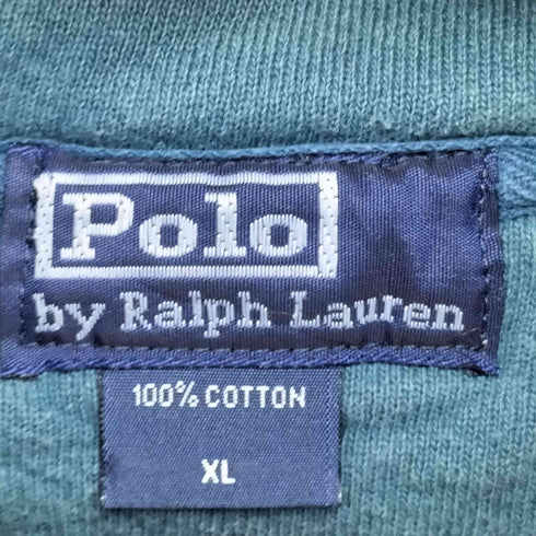 ポロバイラルフローレン Polo by RALPH LAUREN 90S スモールポニー刺繍 ハーフジップスウェット メンズ JPN:XL