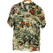 ザラ ZARA 総柄 ハイビスカス ヤシの木 開襟 オープンカラー レーヨン S/S アロハシャツ メンズ import:M