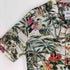 ザラ ZARA 総柄 ハイビスカス ヤシの木 開襟 オープンカラー レーヨン S/S アロハシャツ メンズ import:M