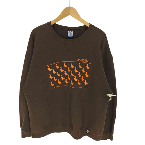 ラッセルアスレチック RUSSELL ATHLETIC 00S Dri-POWER Duck Soup Express はめ込み Vガゼット アヒル 裏起毛 プルオーバー スウェット メンズ import:L