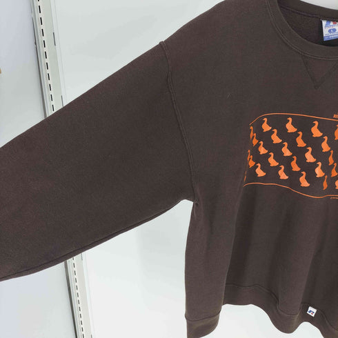 ラッセルアスレチック RUSSELL ATHLETIC 00S Dri-POWER Duck Soup Express はめ込み Vガゼット アヒル 裏起毛 プルオーバー スウェット メンズ import:L