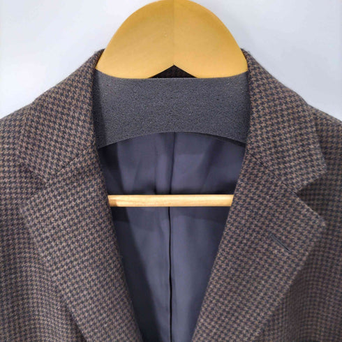 ユナイテッドアローズグリーンレーベルリラクシング UNITED ARROWS green label relaxing REDA SFODERATO 千鳥格子 シングルテーラードジャケット メンズ JPN:L