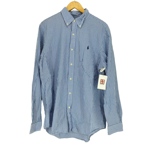 ポロラルフローレン POLO RALPH LAUREN CLASSIC FIT ボタンダウン ストライプ長袖シャツ メンズ JPN:L