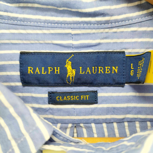 ポロラルフローレン POLO RALPH LAUREN CLASSIC FIT ボタンダウン ストライプ長袖シャツ メンズ JPN:L