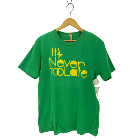 ノンネイティブ nonnative it never toolate シングルステッチ プリント クルーネック 半袖Tシャツ メンズ ONE SIZE