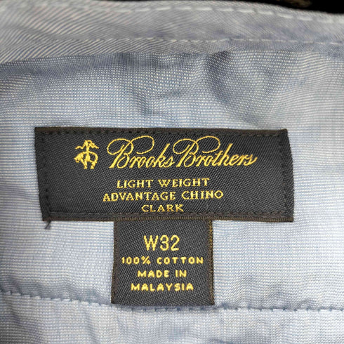 ブルックスブラザーズ BROOKS BROTHERS LIGHT WEIGHT ADVANTAGE CHINO CLARK ライトウェイト アドバンテージチノ センタープレスチノスラックス メンズ W32