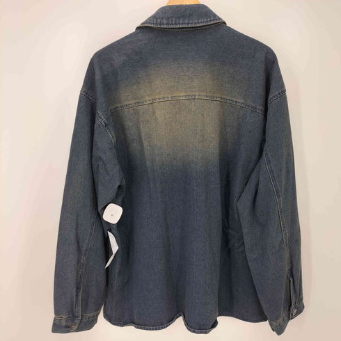 セダクル sedacle ウォッシュ デニム ジャケット メンズ import:L