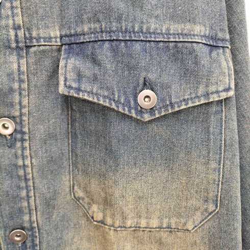 セダクル sedacle ウォッシュ デニム ジャケット メンズ import:L