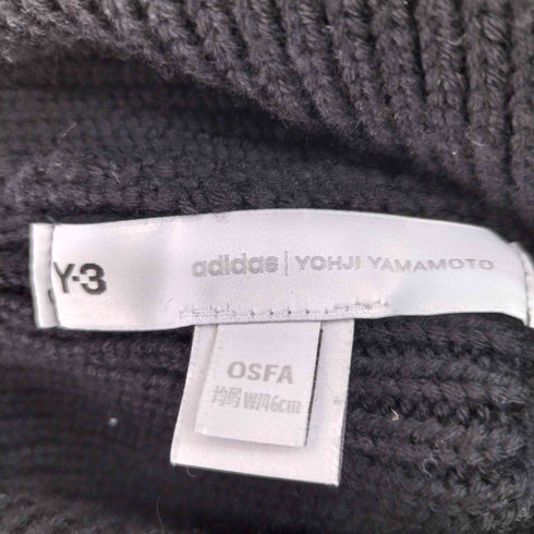 ワイスリー Y-3 スクエアラベルロゴニットビーニー メンズ