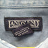 ランズエンド LANDS END 90s 刺繍 ボタンダウン 半袖シャツ メンズ JPN:L