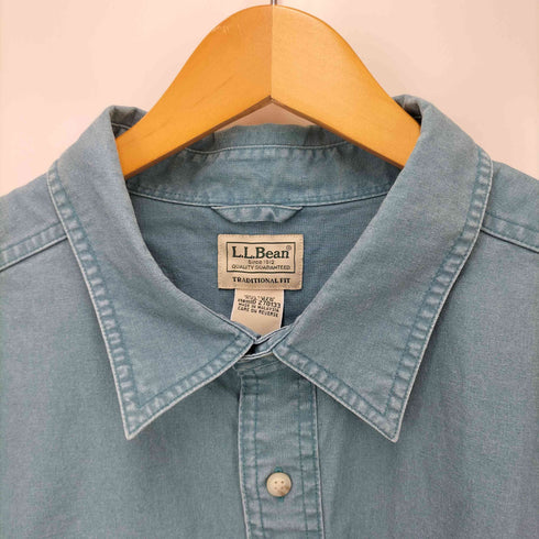 エルエルビーン L.L.Bean TRADITIONAL FIT フラップポケット ワーク L/S シャツ メンズ import:XXL