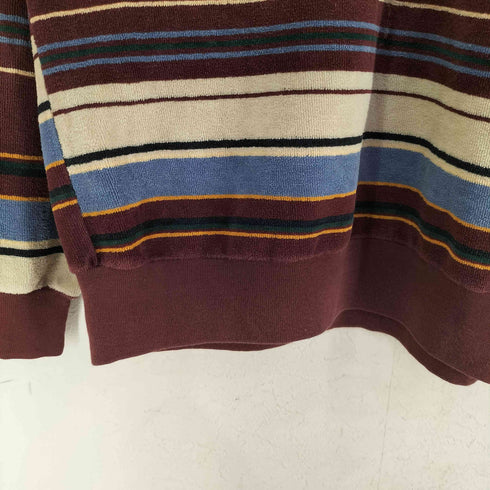 キャンパス CAMPUS ボーダー ベロア ポロシャツ メンズ import:M