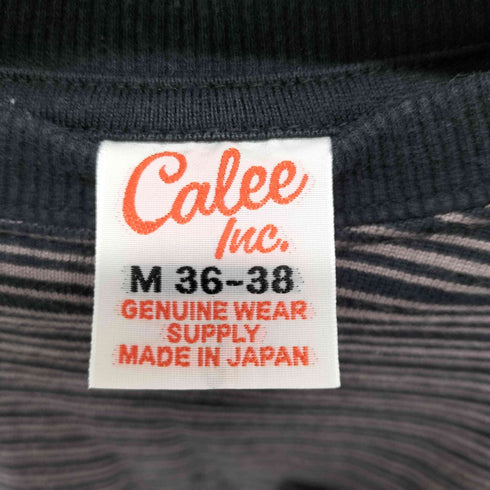キャリー CALEE S/S ボーダクルーネックTシャツ メンズ import:M