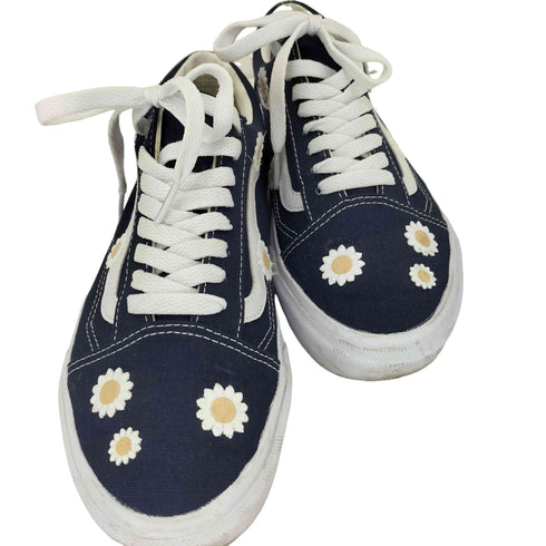 バンズ VANS V36CF EMB.F OLD SKOOL NAVY/FLOWER レディース 24.5