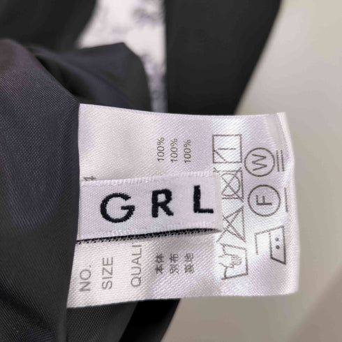 グレイル GRL トワルドジュイ柄 ボウタイ フリル ワンピース レディース JPN:L