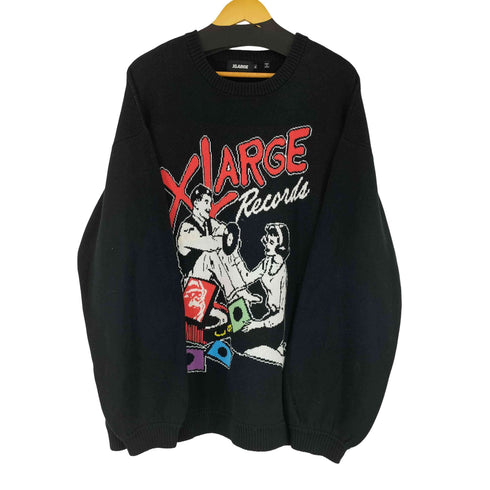エクストララージ XLARGE LISTEN TO THE RECORD SWEATER メンズ JPN:XL