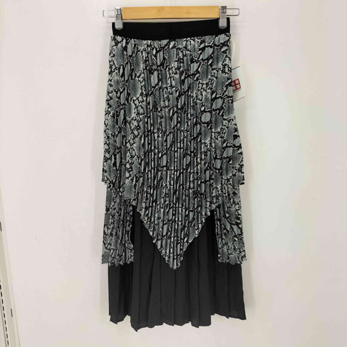 オズモーシス OSMOSIS パイソン柄プリーツスカート レディース ONE SIZE