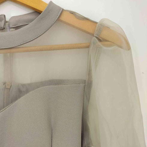 minagram シアー切替 ドレス ワンピース レディース JPN:S