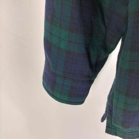 エルエルビーン L.L.Bean 裏地フリース ブラックウォッチ ネルシャツ メンズ import:L