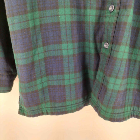 エルエルビーン L.L.Bean 裏地フリース ブラックウォッチ ネルシャツ メンズ import:L
