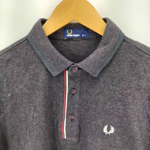 フレッドペリー FRED PERRY 前立てティップライン半袖シャツ 鹿の子ポロシャツ メンズ L