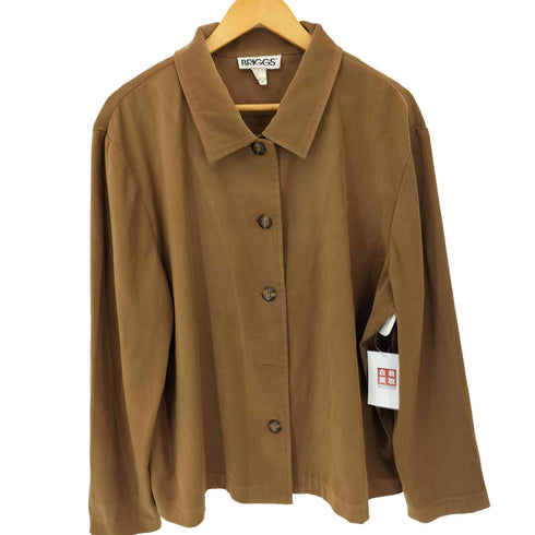 ブリッグス BRIGGS フェイクスエード シャツジャケット レディース import:XL