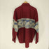 BUFFALO COUNTRY 鷲 織り柄 ライン ポリ コットン B.D L/S シャツ メンズ import:L
