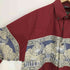 BUFFALO COUNTRY 鷲 織り柄 ライン ポリ コットン B.D L/S シャツ メンズ import:L