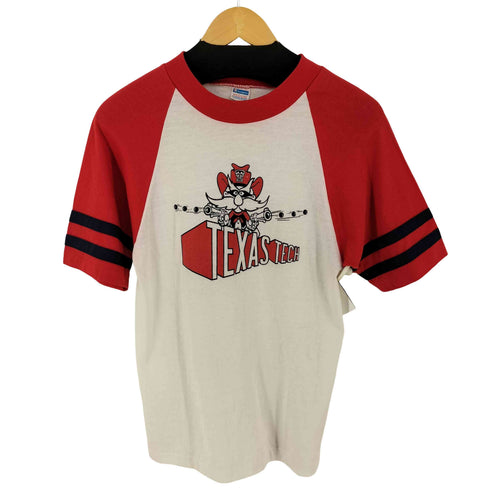 チャンピオン Champion バータグ TEXAS TECH 染み込み ラグランカットソー メンズ import:M
