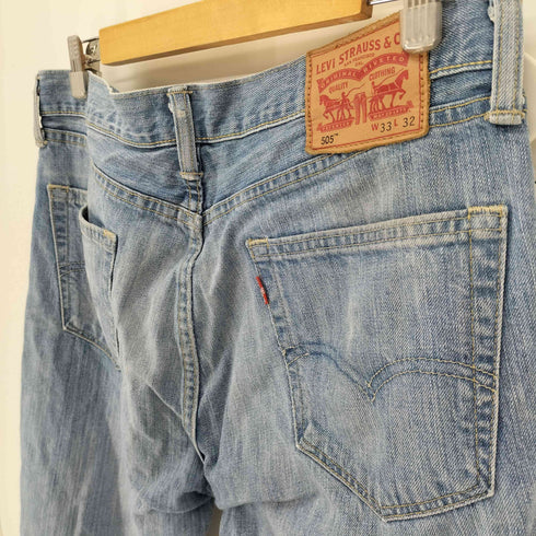 リーバイス Levis メキシコ製 505 レギュラー フィット ジーンズ デニム パンツ メンズ W:33 L:32