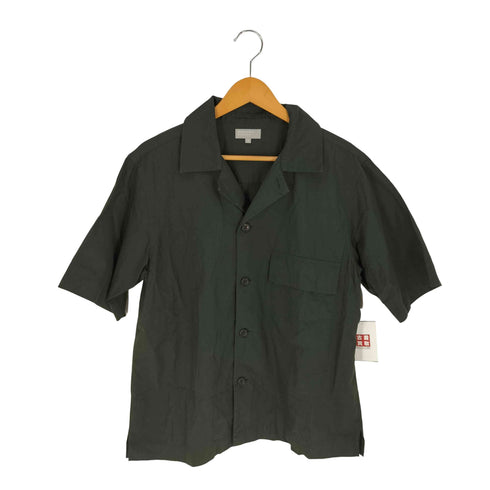 マーガレットハウエル MARGARET HOWELL DRY COTTON LINEN POPLIN オープンカラーシャツ メンズ JPN:S