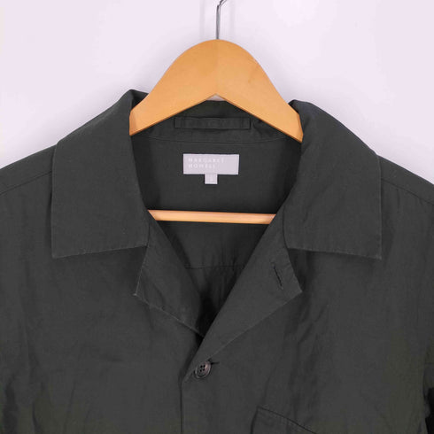 マーガレットハウエル MARGARET HOWELL DRY COTTON LINEN POPLIN オープンカラーシャツ メンズ JPN:S