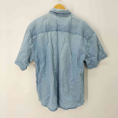 フロント刺繍 デニム S/S シャツ メンズ JPN:L