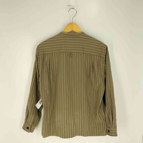 エムエイチエル MHL. COTTON OXFORD STRIPE バンドカラーシャツ メンズ JPN:S