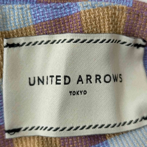 ユナイテッドアローズ UNITED ARROWS シャイニー ギンガムチェック スリムパンツ レディース JPN:38