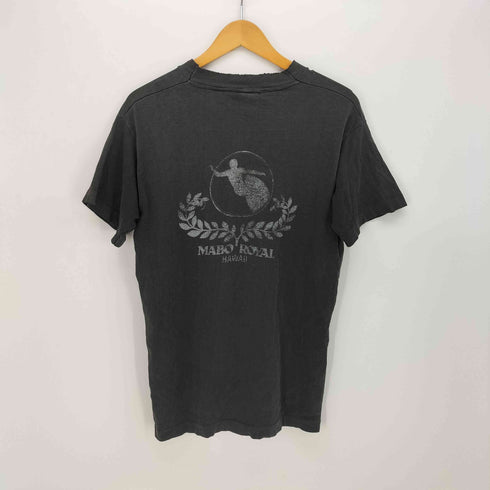 MABO ROYAL HAWAII 90s 袖/裾シングル クルーネックTシャツ サーフ ボロ メンズ import:M