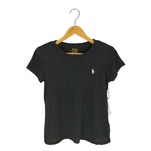 ポロラルフローレン POLO RALPH LAUREN ポニー刺繍 パワーショルダー クルーネックTシャツ レディース import:S